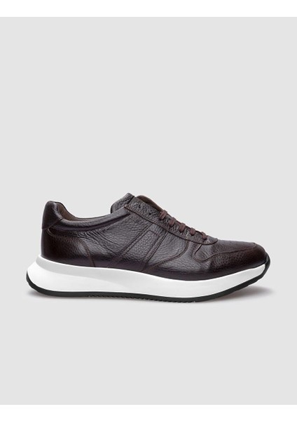 Kahverengi Erkek Deri Sneaker 29768