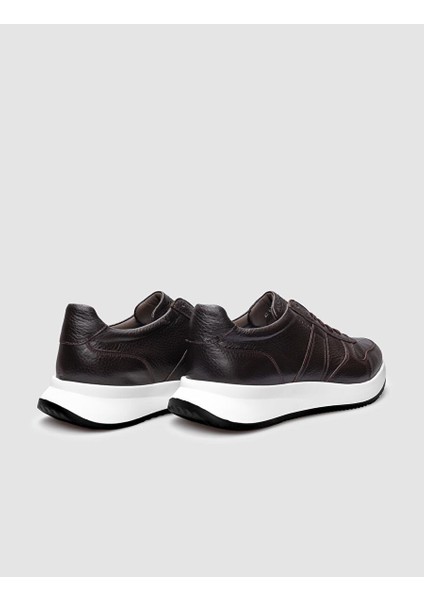 Kahverengi Erkek Deri Sneaker 29768 modelleri