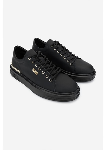 Erkek Hakiki Deri Siyah Sneakers & Spor Ayakkabı
