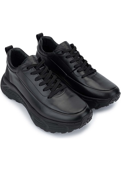 Erkek Hakiki Deri Siyah Antik Sneakers fiyatları