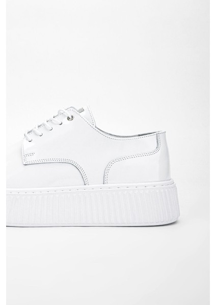 Aden Erkek Beyaz Rugan Hakiki Deri Sneakers & Spor Ayakkabı indirimleri