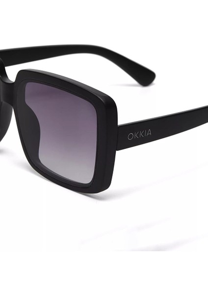 Alessia Unisex Güneş Gözlüğü Siyah OK027-BK