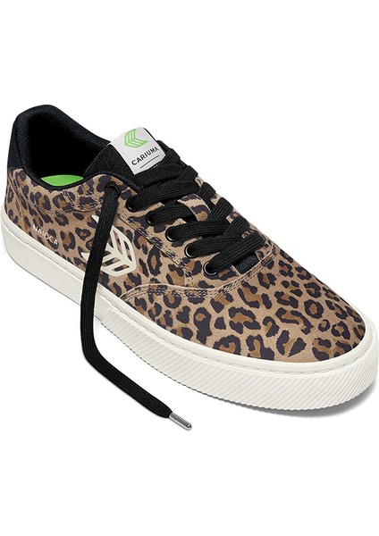 511802P02M-NAIOCA Leopar Print Suet Siyah - Kahve Süet Erkek Günlük Spor Ayakkabı fiyatları