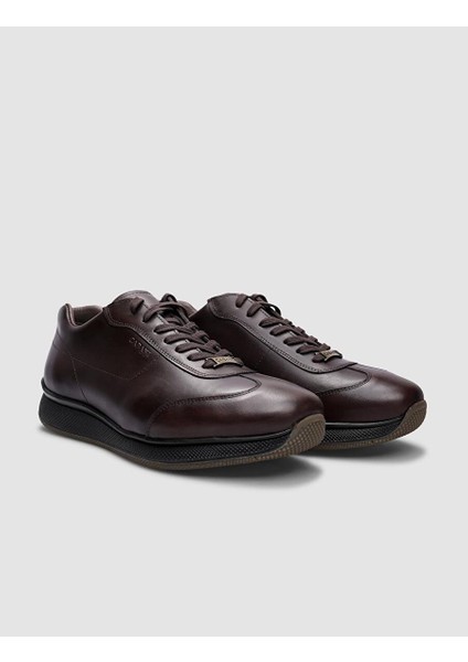 Kahverengi Erkek Deri Sneaker 101398R fiyatları