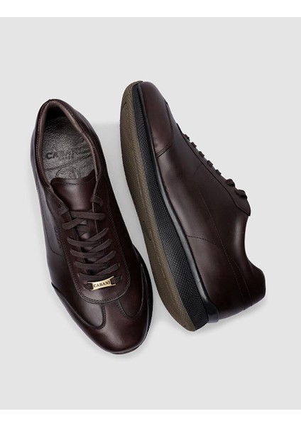 Kahverengi Erkek Deri Sneaker 101398R fırsatları