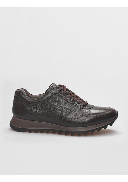 Kahverengi Erkek Deri Sneaker 29106