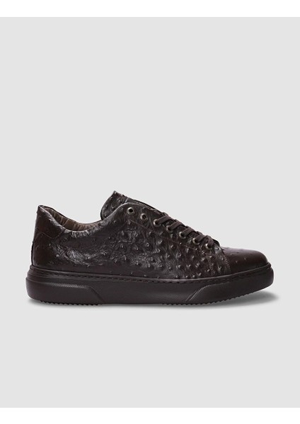 Kahverengi Erkek Deri Sneaker 29831