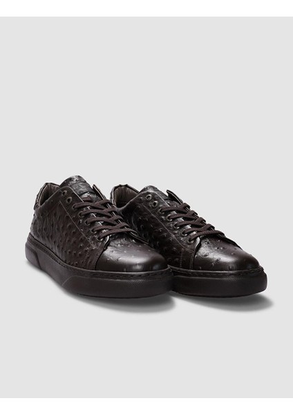 Kahverengi Erkek Deri Sneaker 29831