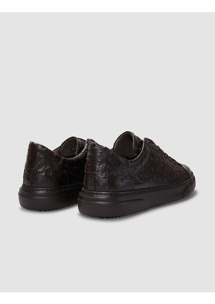 Kahverengi Erkek Deri Sneaker 29831