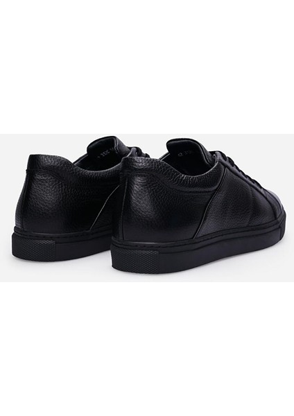 Siyah Erkek Deri Sneaker 111102