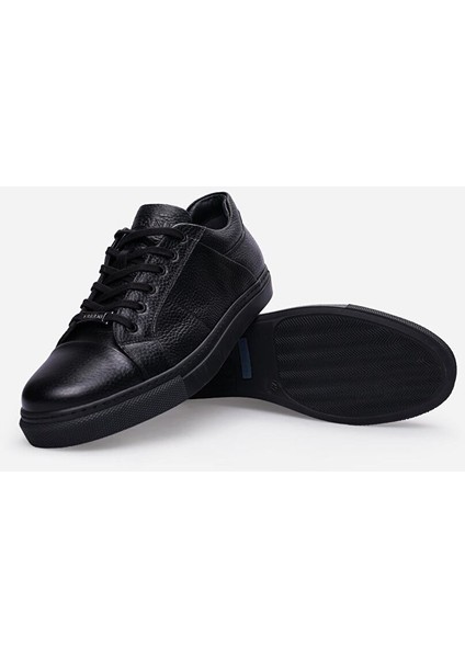 Siyah Erkek Deri Sneaker 111102