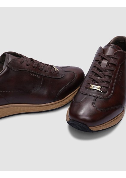 Kahverengi Erkek Deri Sneaker 101398S fiyatları