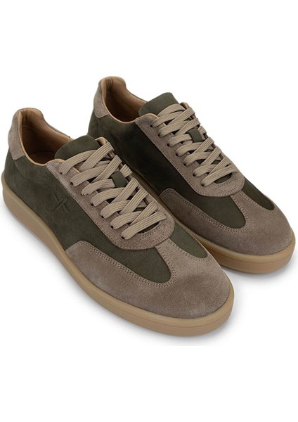 Erkek Hakiki Deri Haki Sneakers & Spor Ayakkabı