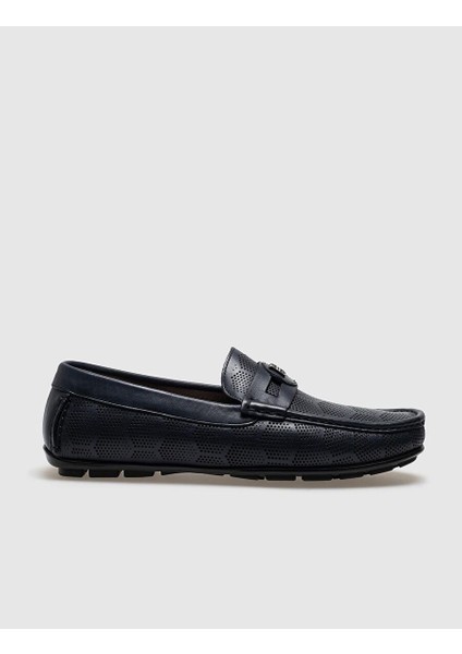 Lacivert Erkek Deri Loafer 28591