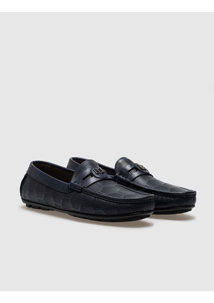 Lacivert Erkek Deri Loafer 28591