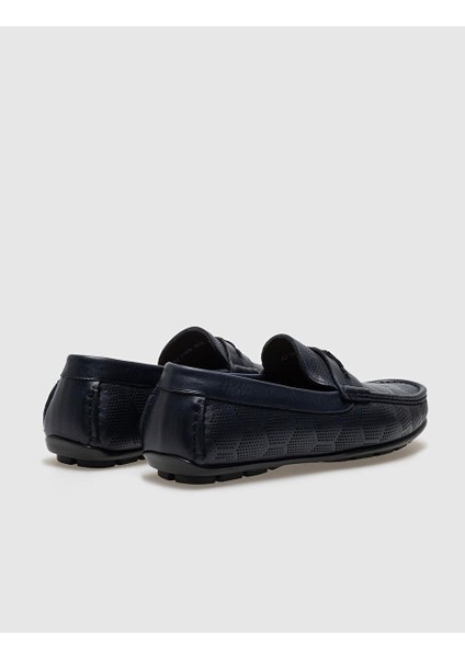 Lacivert Erkek Deri Loafer 28591