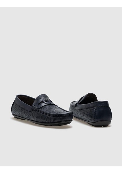 Lacivert Erkek Deri Loafer 28591