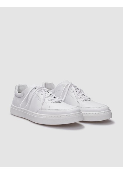Beyaz Erkek Deri Sneaker 26429 modelleri