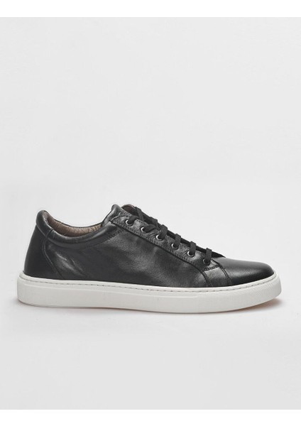 Siyah Erkek Deri Sneaker 121208R