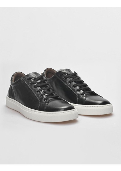 Siyah Erkek Deri Sneaker 121208R