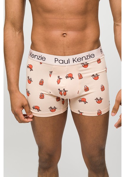Desenli Erkek Boxer - Couple Collection Lazy