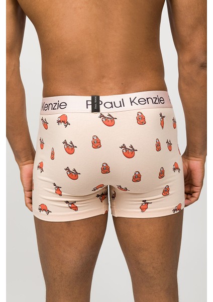 Desenli Erkek Boxer - Couple Collection Lazy