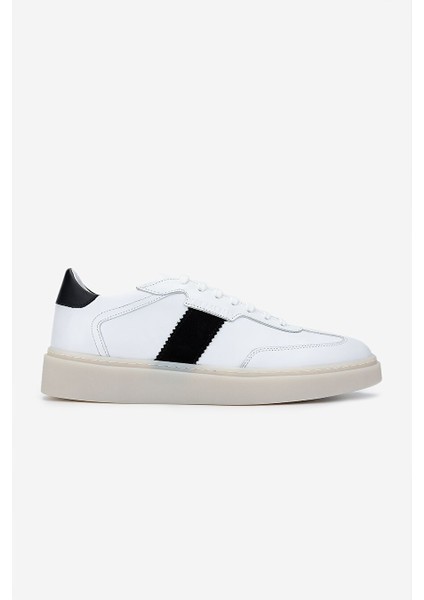 Erkek Hakiki Deri Beyaz Sneakers & Spor Ayakkabı