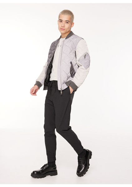 Lastikli Bel Dar Paça Slim Fit Koyu Lacivert Erkek Pantolon 62034110