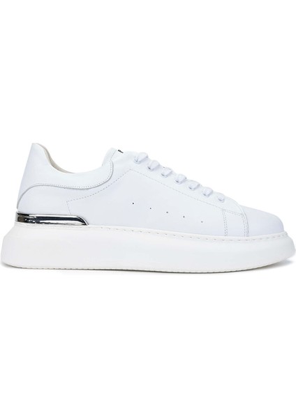 Erkek Hakiki Deri Beyaz Sneakers & Spor Ayakkabı
