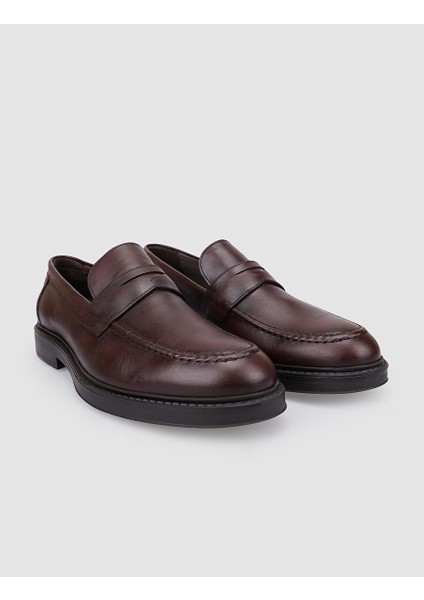 Siyah Erkek Deri Loafer 124768_BYNR1