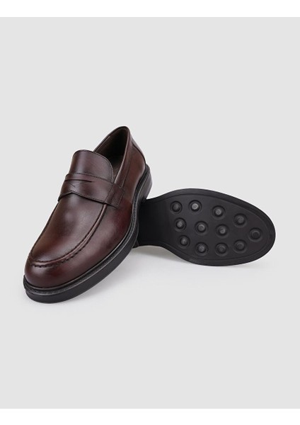Siyah Erkek Deri Loafer 124768_BYNR1