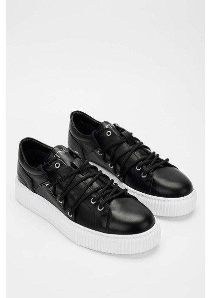Erkek Hakiki Deri Siyah Sneakers & Spor Ayakkabı fiyatları
