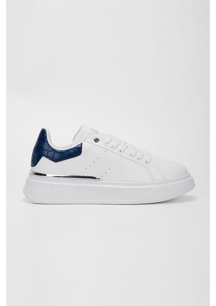 Erkek Beyaz Suni Deri Sneakers & Spor Ayakkabı