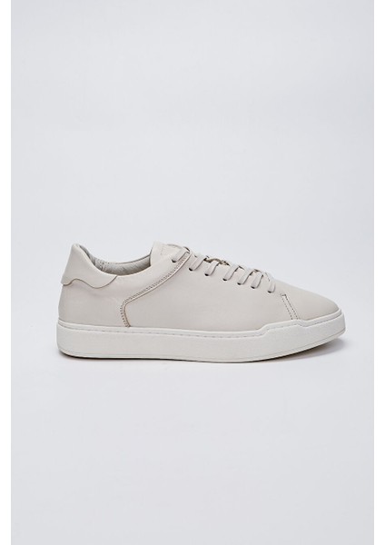 Erkek Bej Hakiki Deri Sneakers & Spor Ayakkabı
