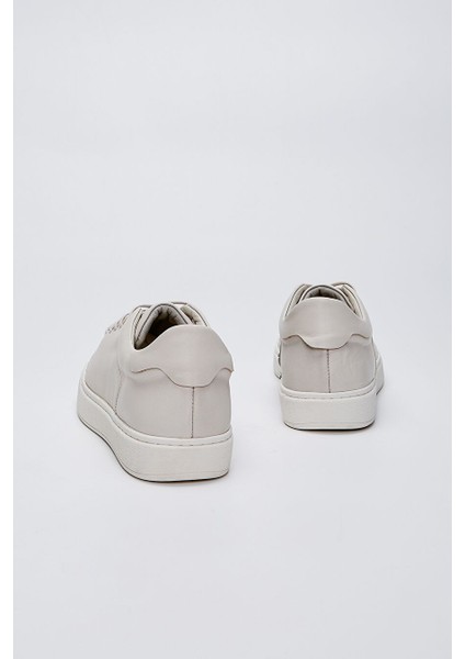 Erkek Bej Hakiki Deri Sneakers & Spor Ayakkabı