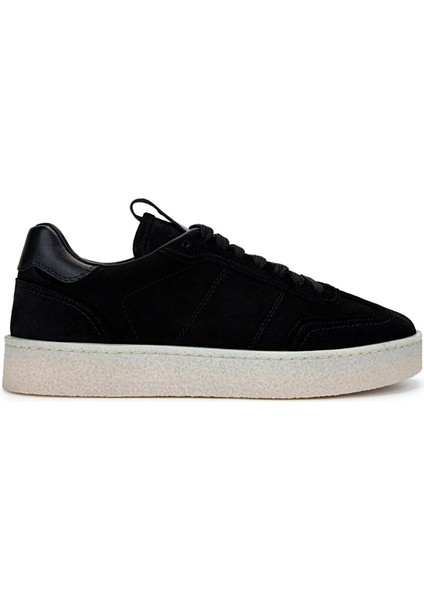 Erkek Hakiki Deri Siyah Süet Sneakers & Spor Ayakkabı