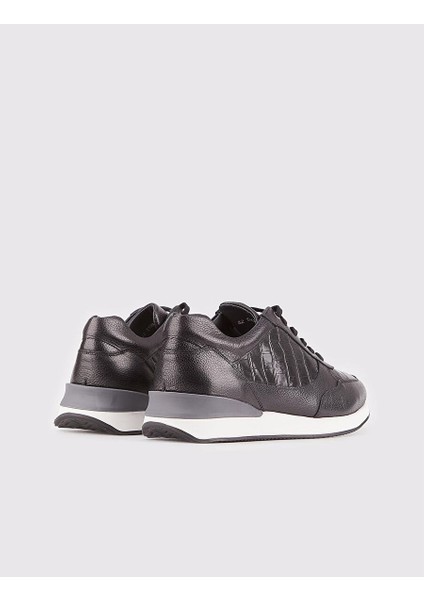 Siyah Erkek Deri Sneaker 115274