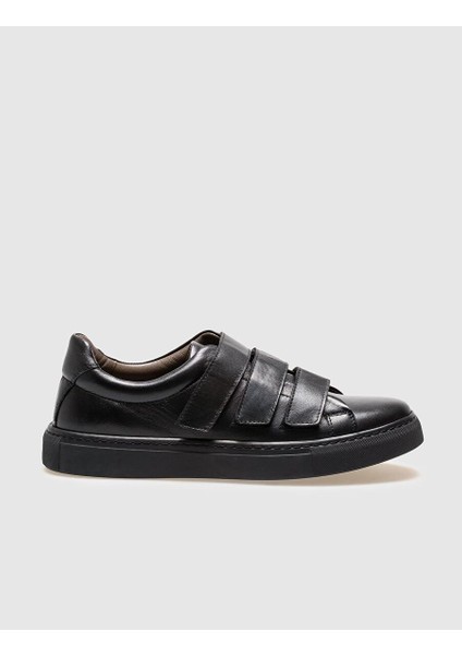 Siyah Erkek Deri Sneaker 28542