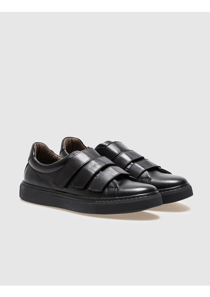 Siyah Erkek Deri Sneaker 28542
