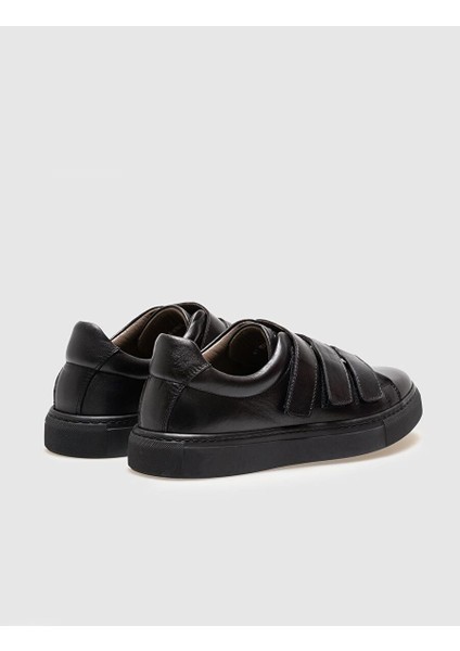 Siyah Erkek Deri Sneaker 28542