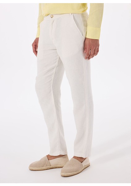 Beyaz Erkek Standart Pantolon Mr Tom Pants modelleri