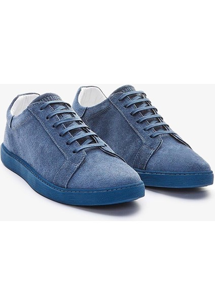 Lacivert Erkek Süet Sneaker 965 3201 Erk Ayk Y23