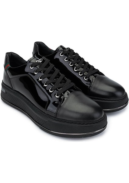 Siyah Erkek Deri Sneaker 381 20551 Erk Ayk SK24-25