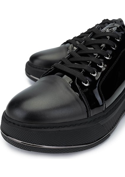 Siyah Erkek Deri Sneaker 381 20551 Erk Ayk SK24-25