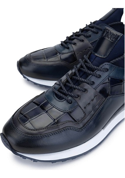 Erkek Hakiki Deri Lacivert Sneakers & Spor Ayakkabı modelleri