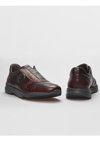 Kahverengi Erkek Deri Sneaker 121038R