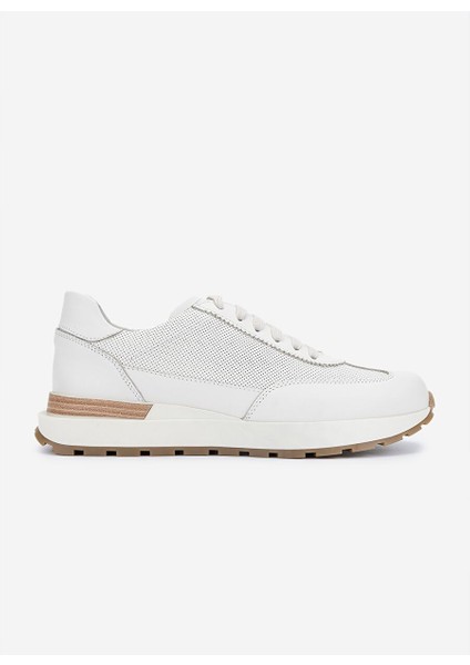 Erkek Hakiki Deri Beyaz Sneakers & Spor Ayakkabı