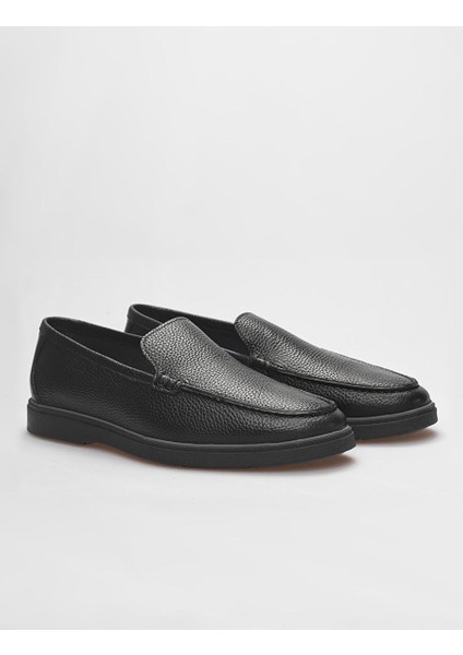 Hakiki Deri Siyah Erkek Loafer fiyatları
