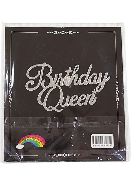 Pasta Önü Pleksi Birthday Queen Yazı fiyatları