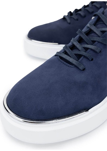 Erkek Hakiki Deri Lacivert Nubuk Sneakers & Spor Ayakkabı modelleri